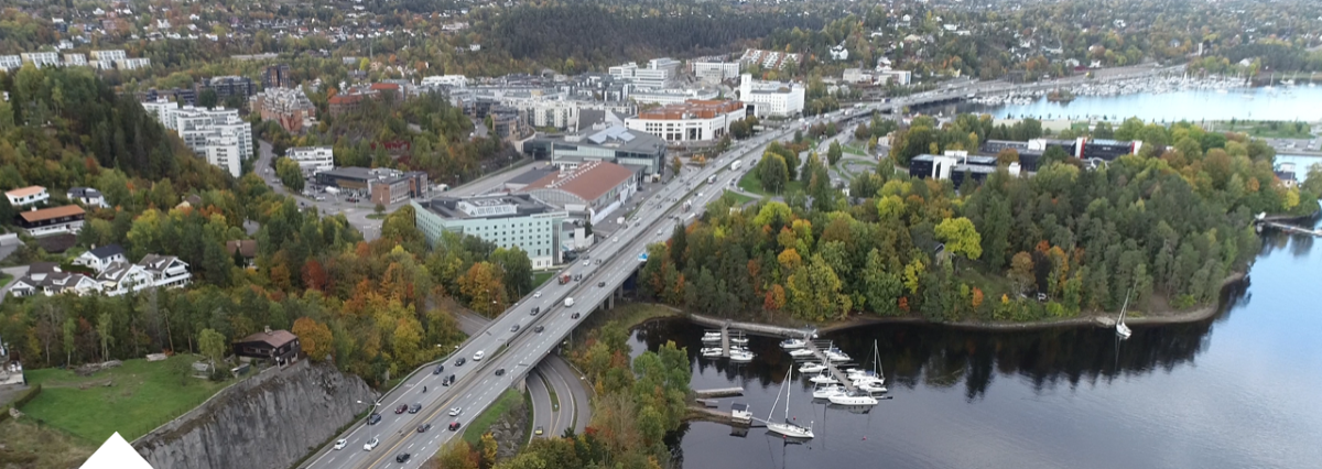 Bilde som viser området Sandvika sjøfront