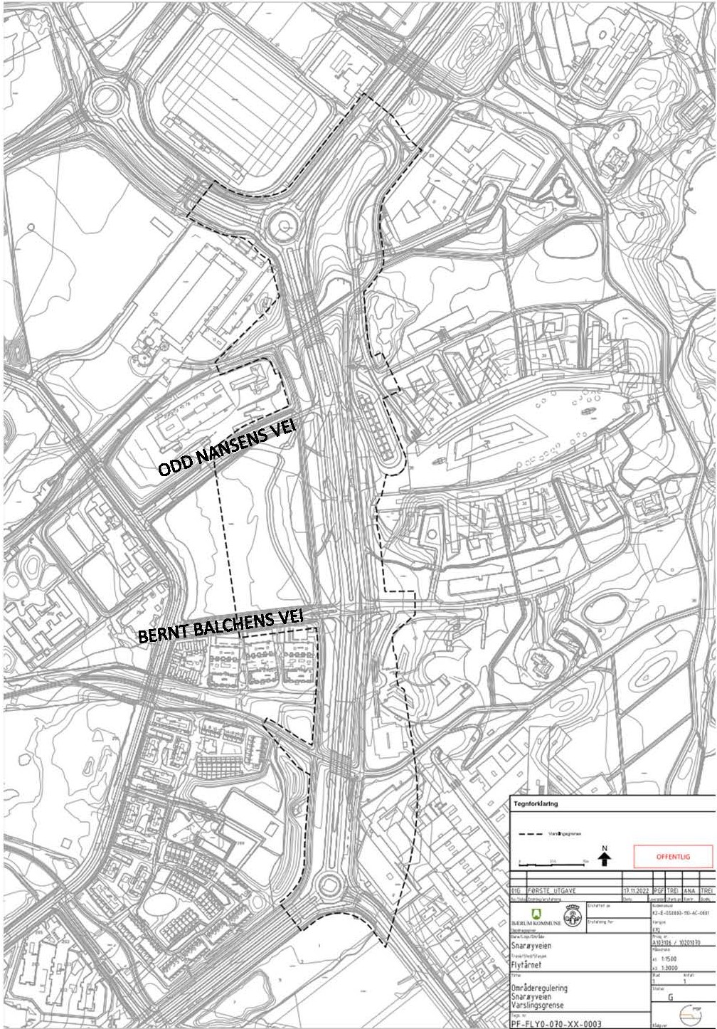 Kart med plangrense.