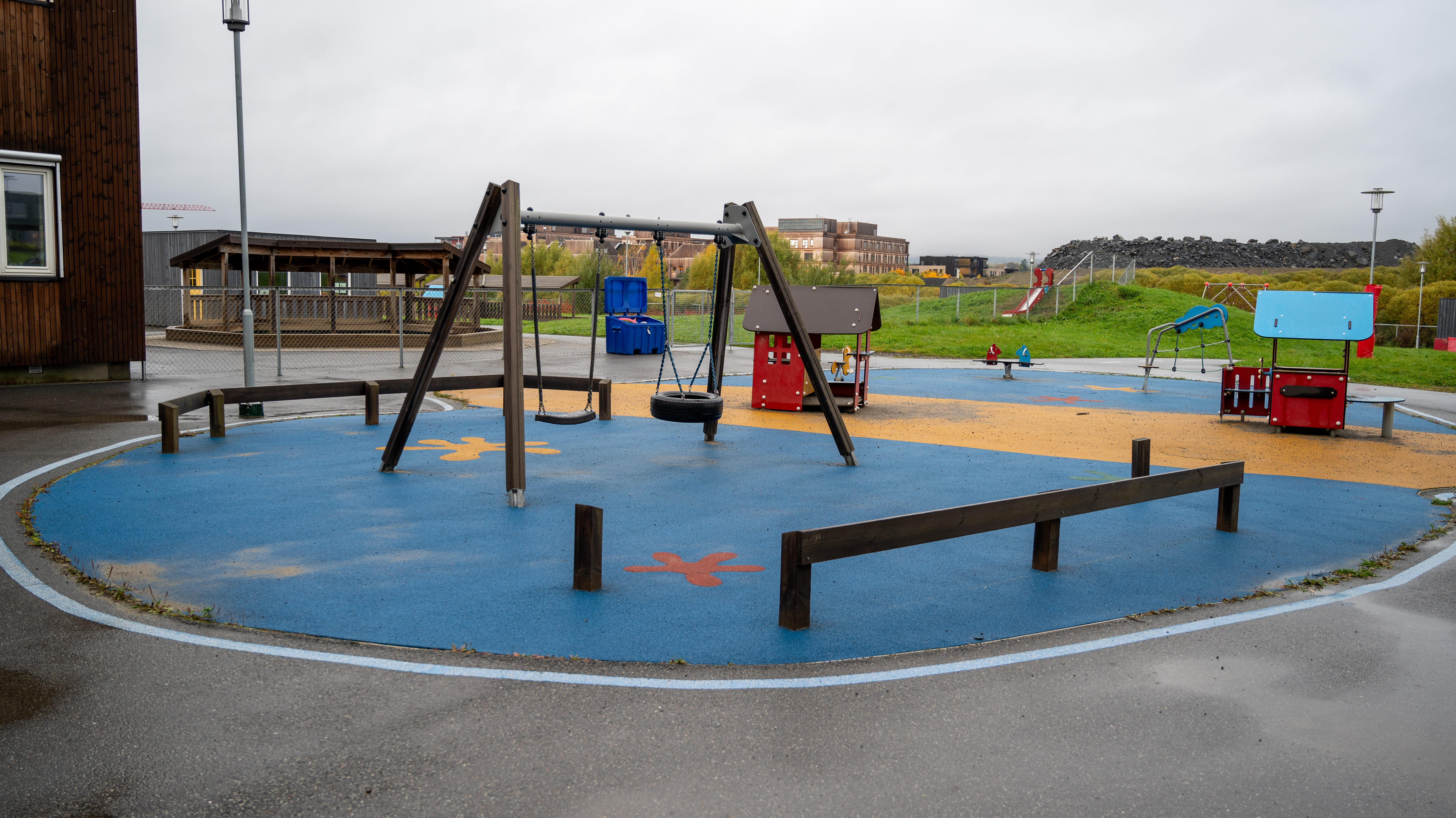 Gartnerveien har store lekeplasser og mye grøntområder