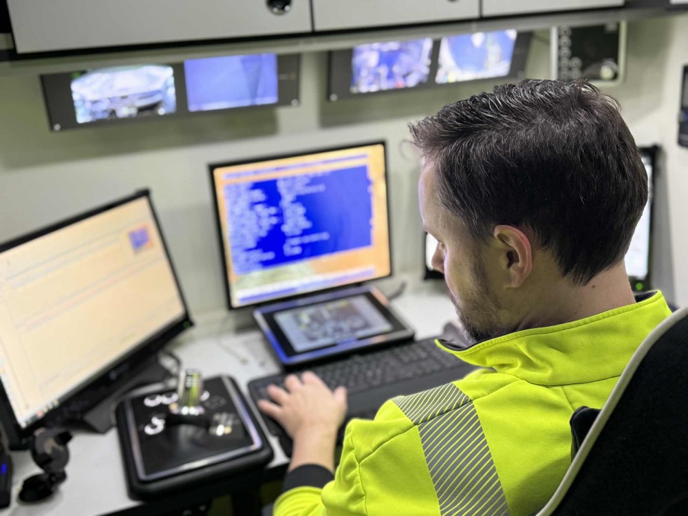 Bilde av hvordan TV-bilen ser ut innvendig.