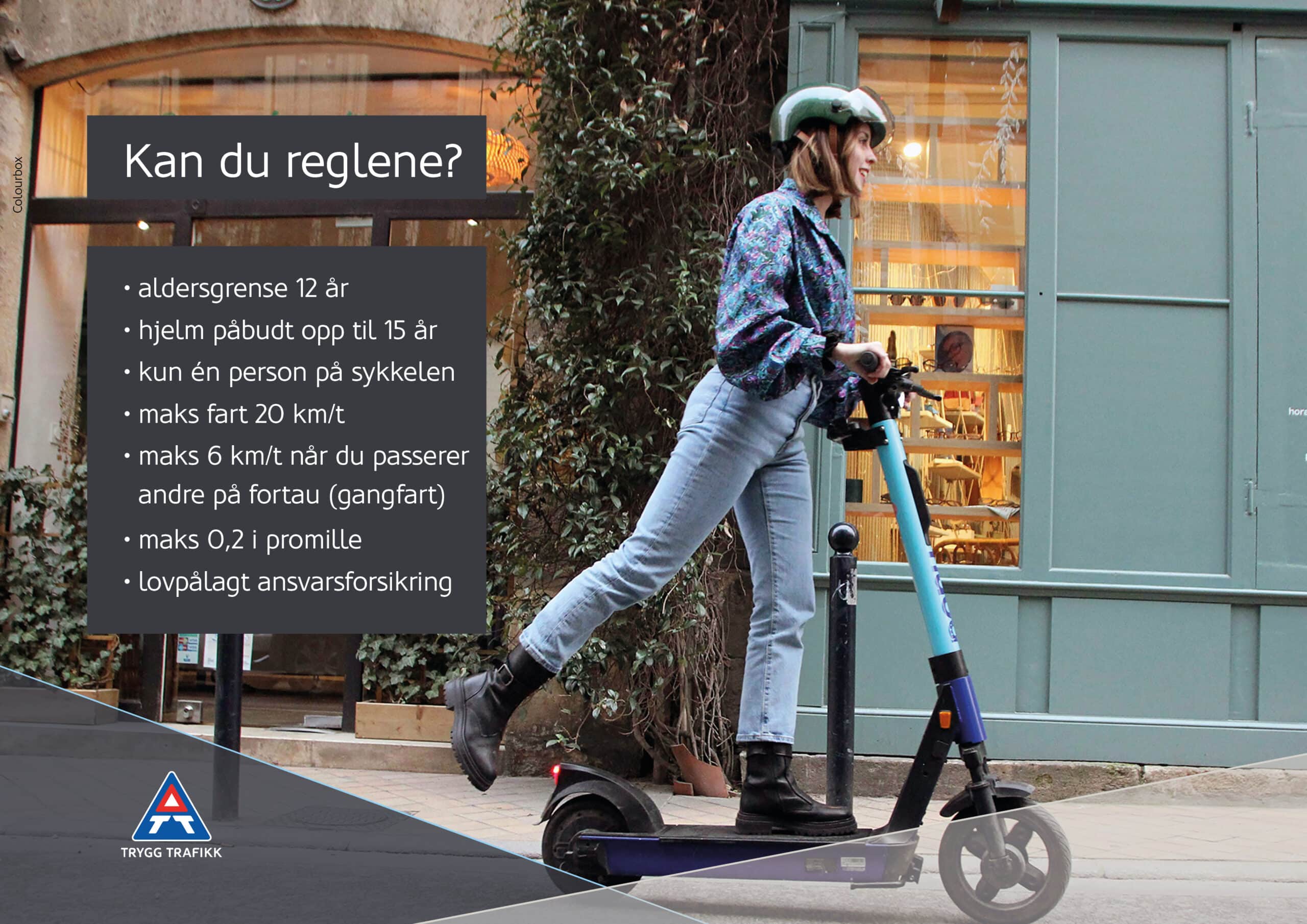 Trygg trafikk har laget en oppsummering av reglene.