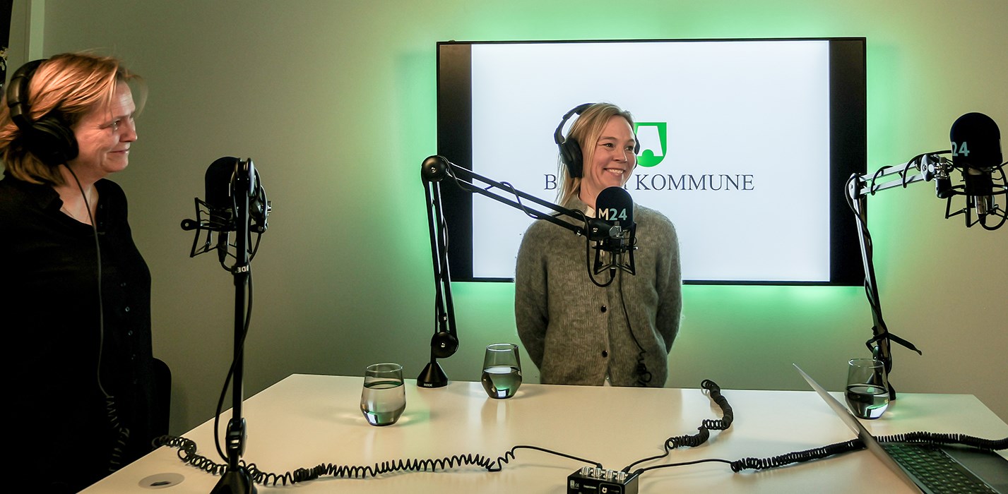 Podcast studio med barnehageadministrasjonen