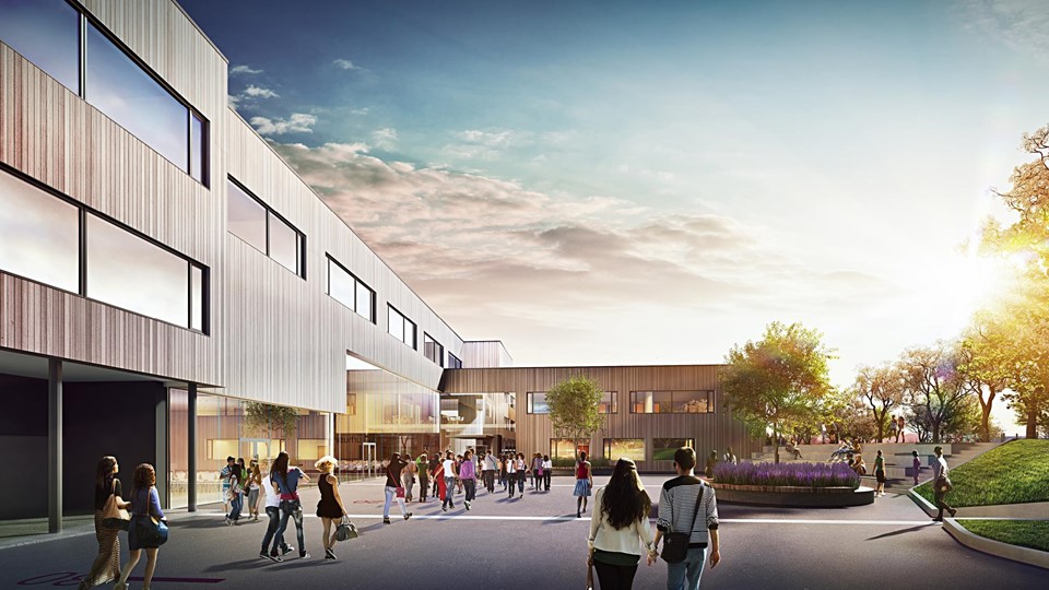 Levre skole perspektivskisse