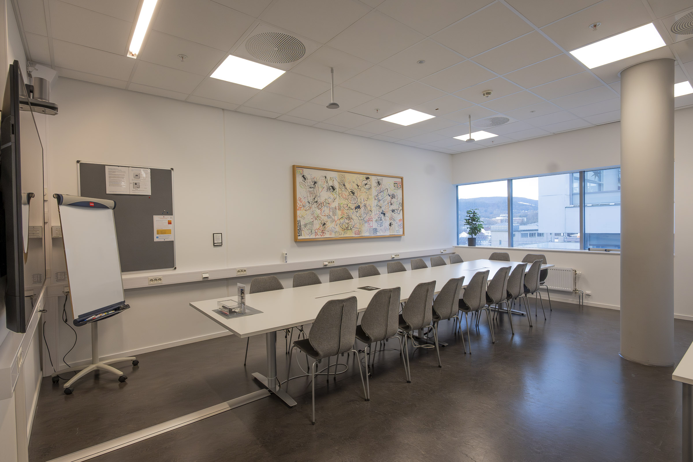 Møterom 451 - Kunnskapssenteret i Sandvika - Bordvinkel