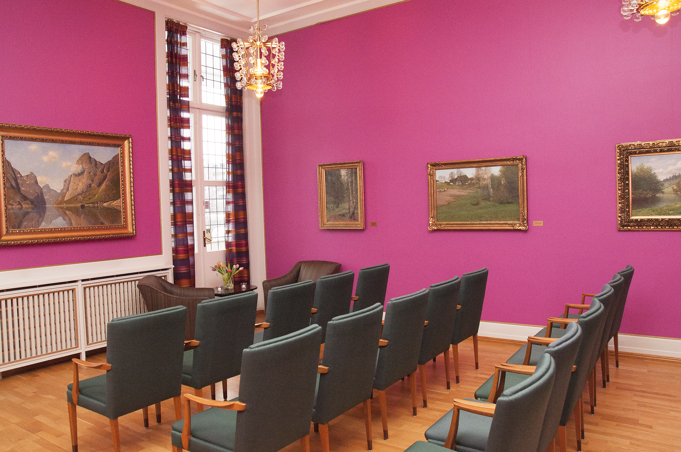 Vigselsrommet på Rådhuset i Bærum kommune Sandvika - plass til gjester