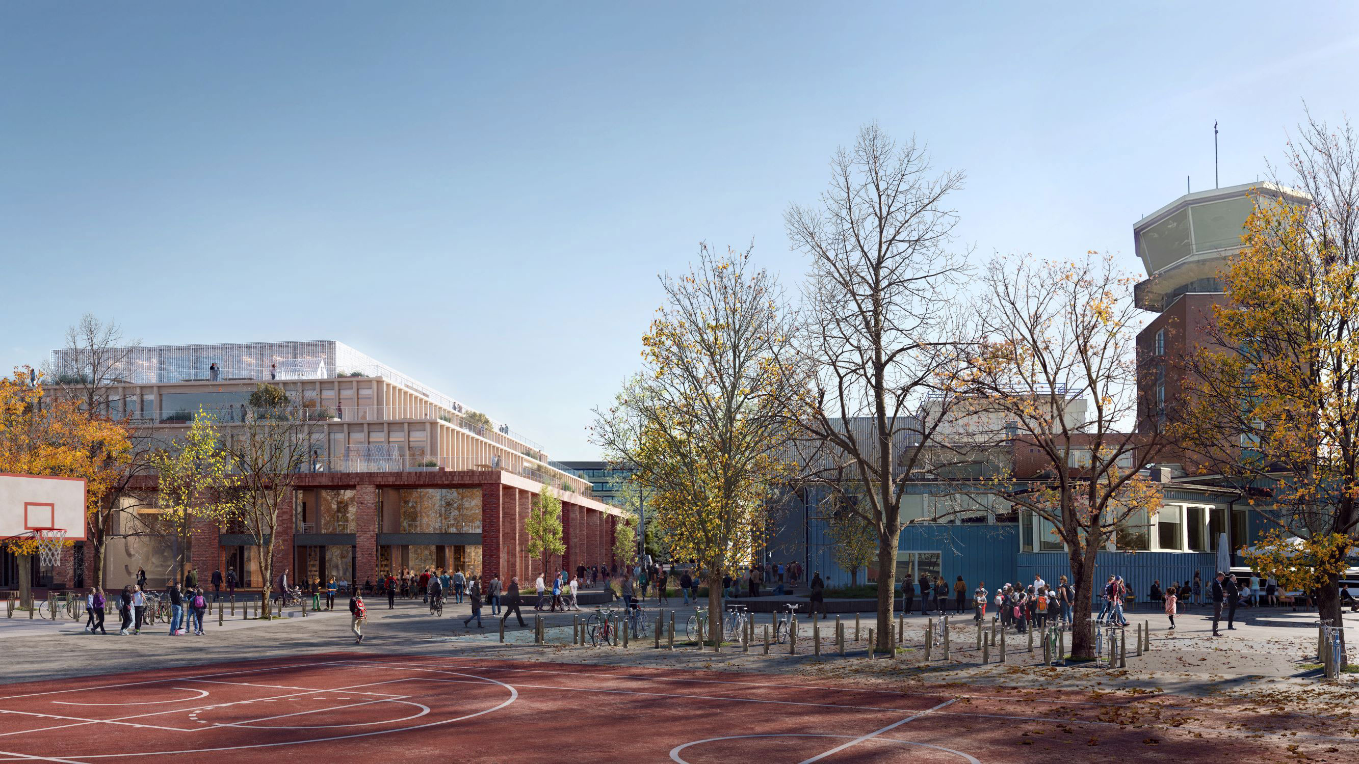 Tårnkvartalet utsikt til skole