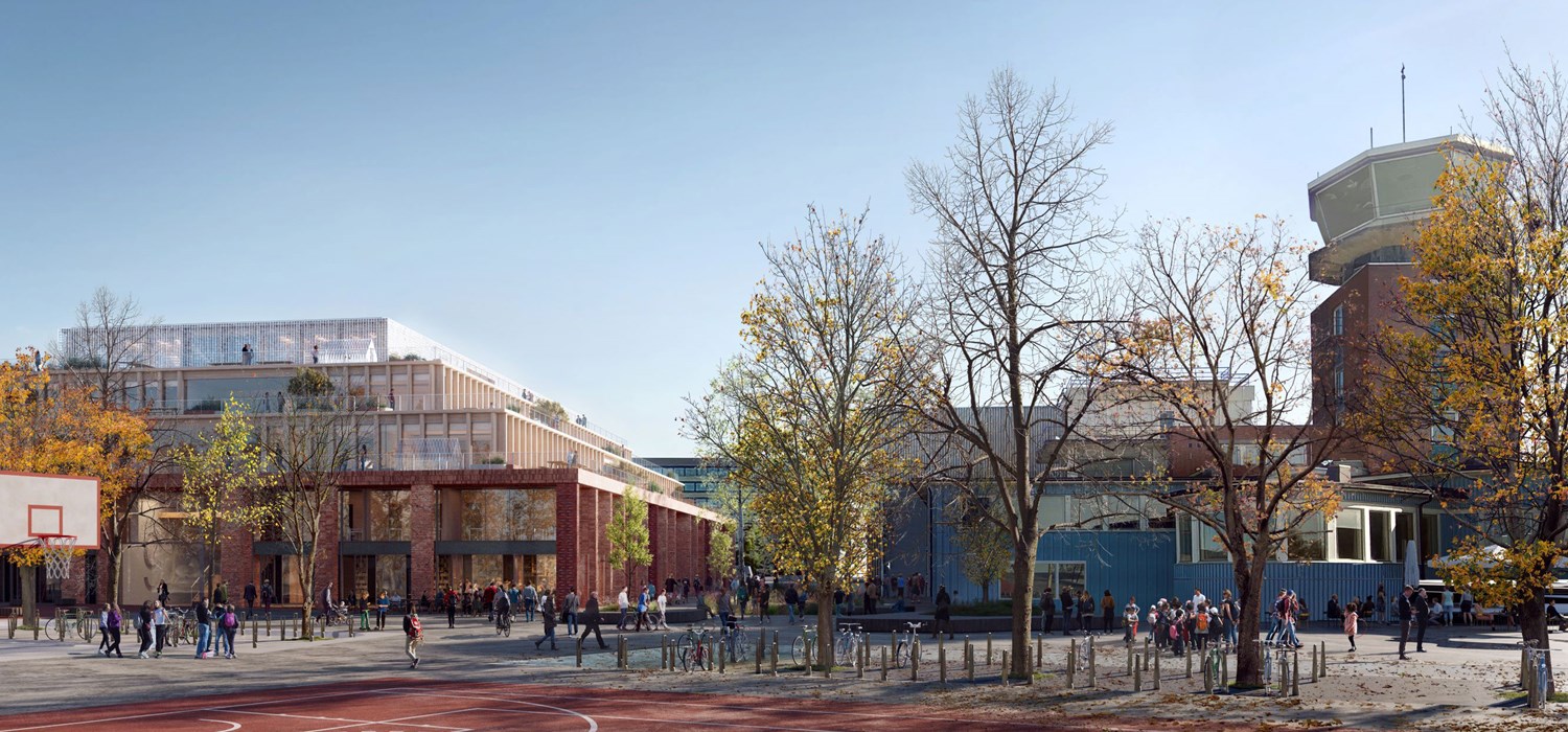 Tårnkvartalet utsikt til skole