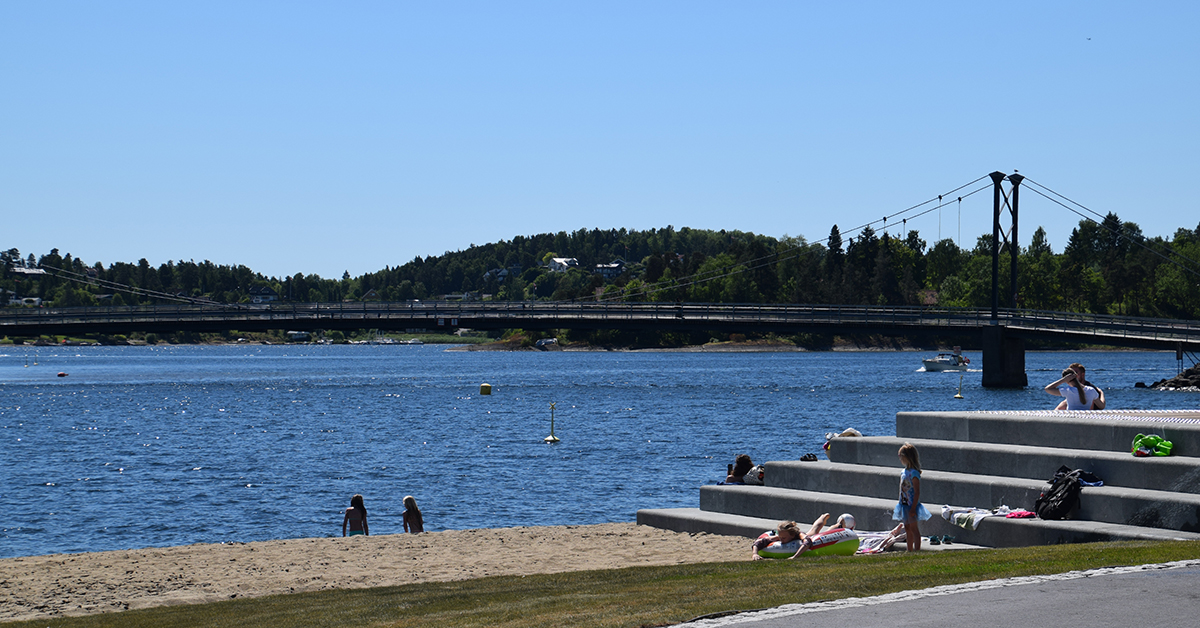 Stranden på Kadettangen