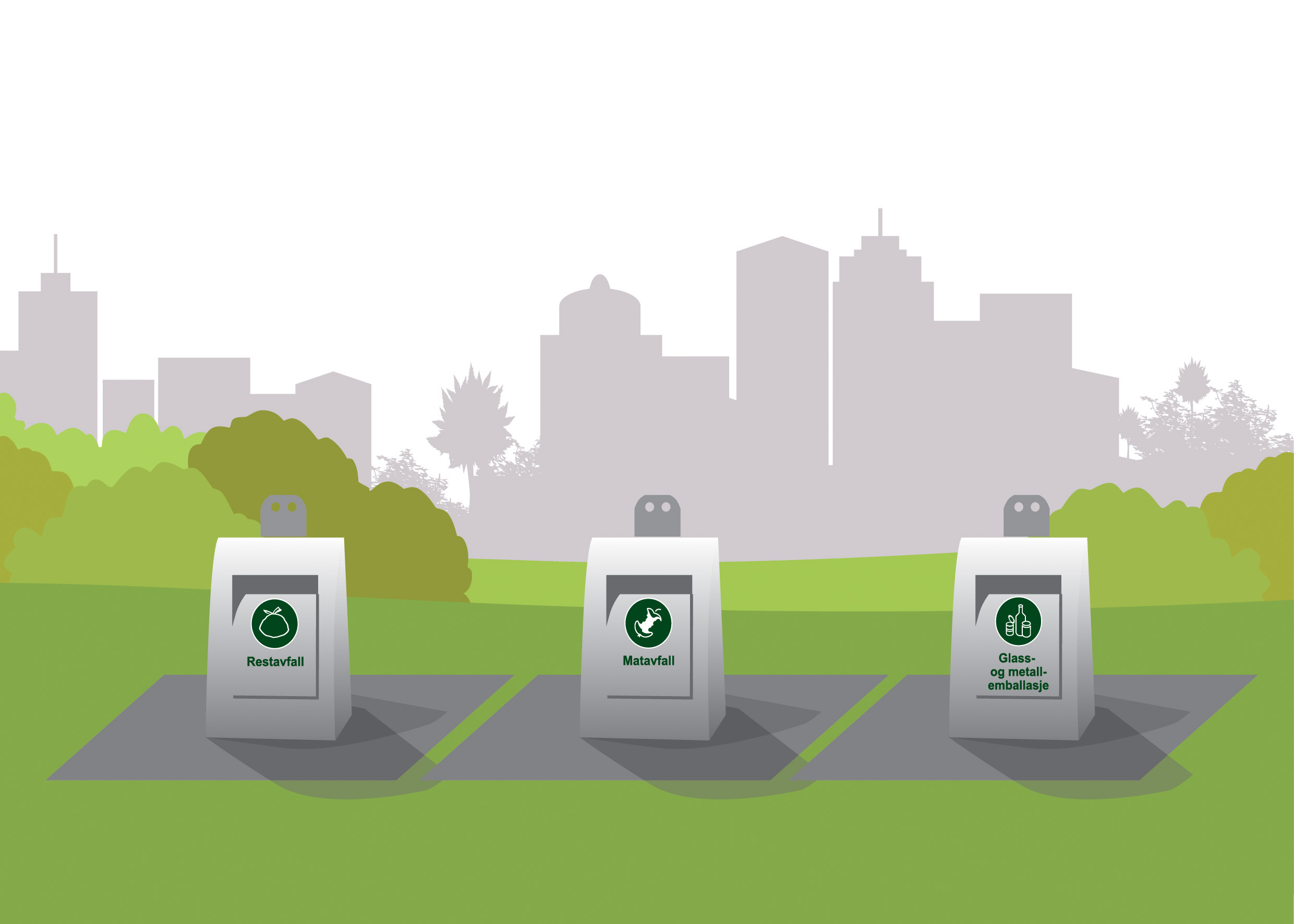 Helt nedgravd container