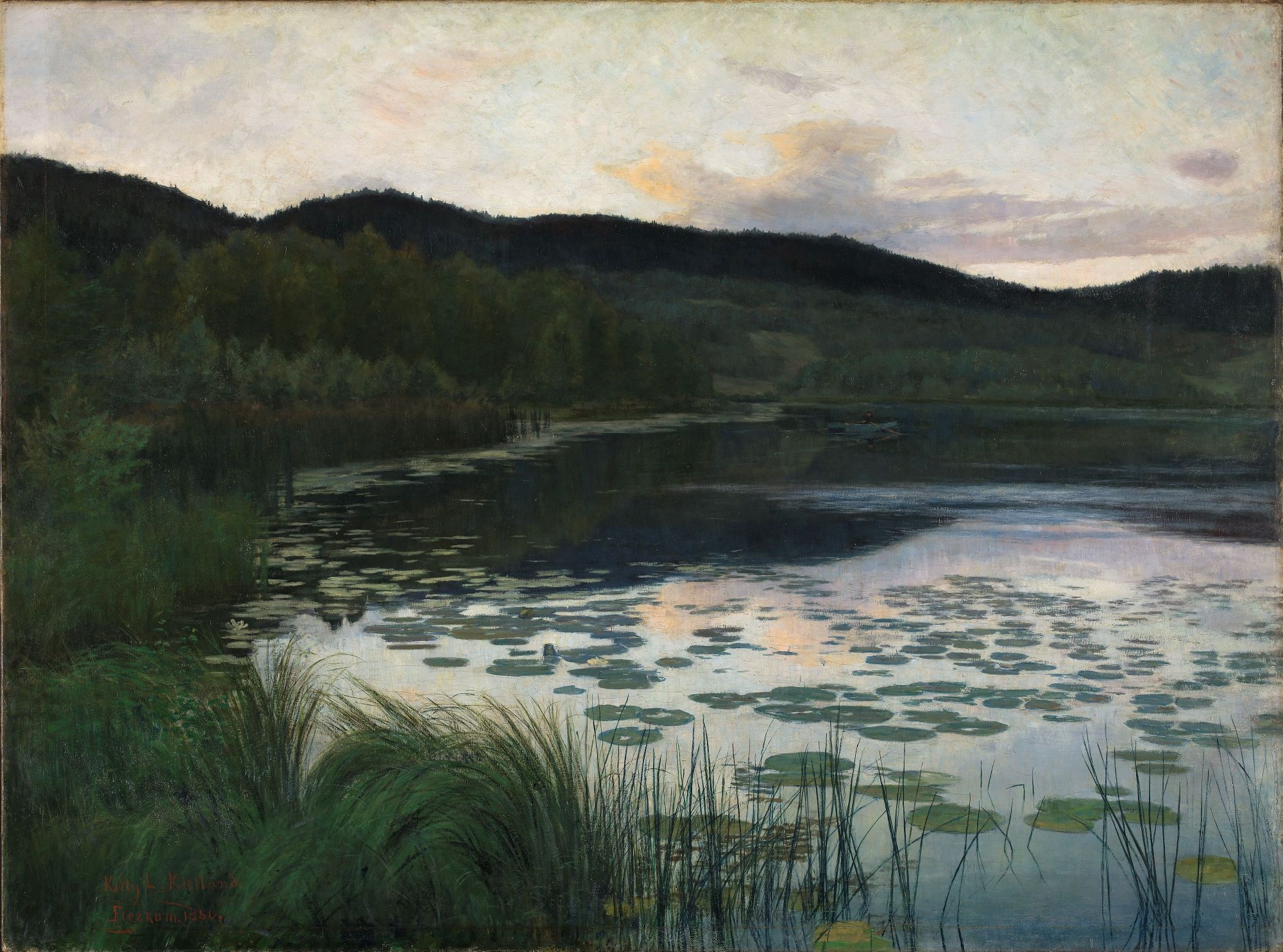 Maleriet Sommernatt av Kitty Kielland