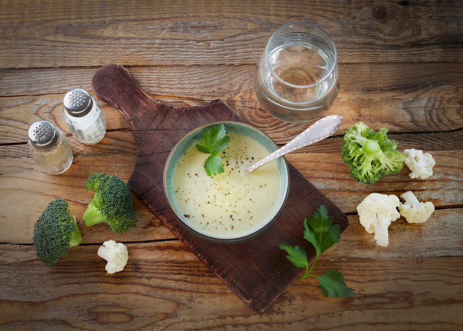 Brokkoli-Blomkålsuppe