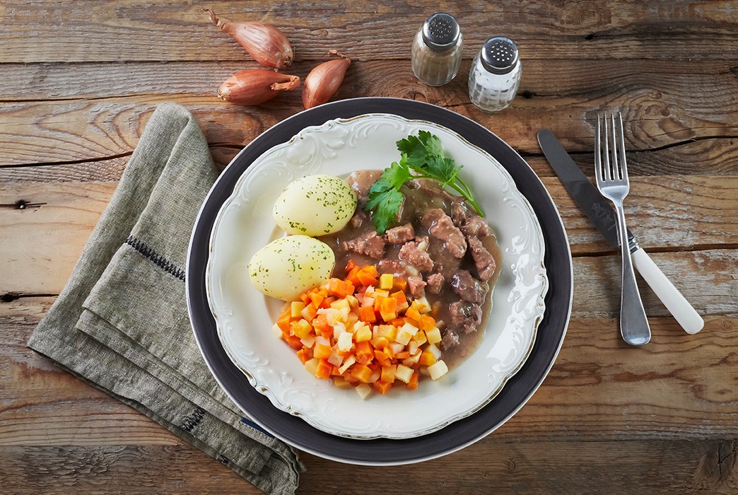 Kjøtt i løksaus