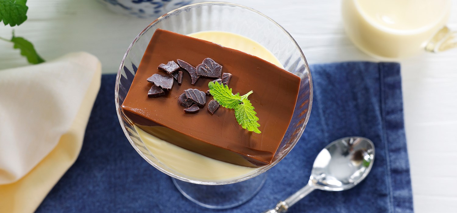 Sjokoladepudding med vaniljesaus