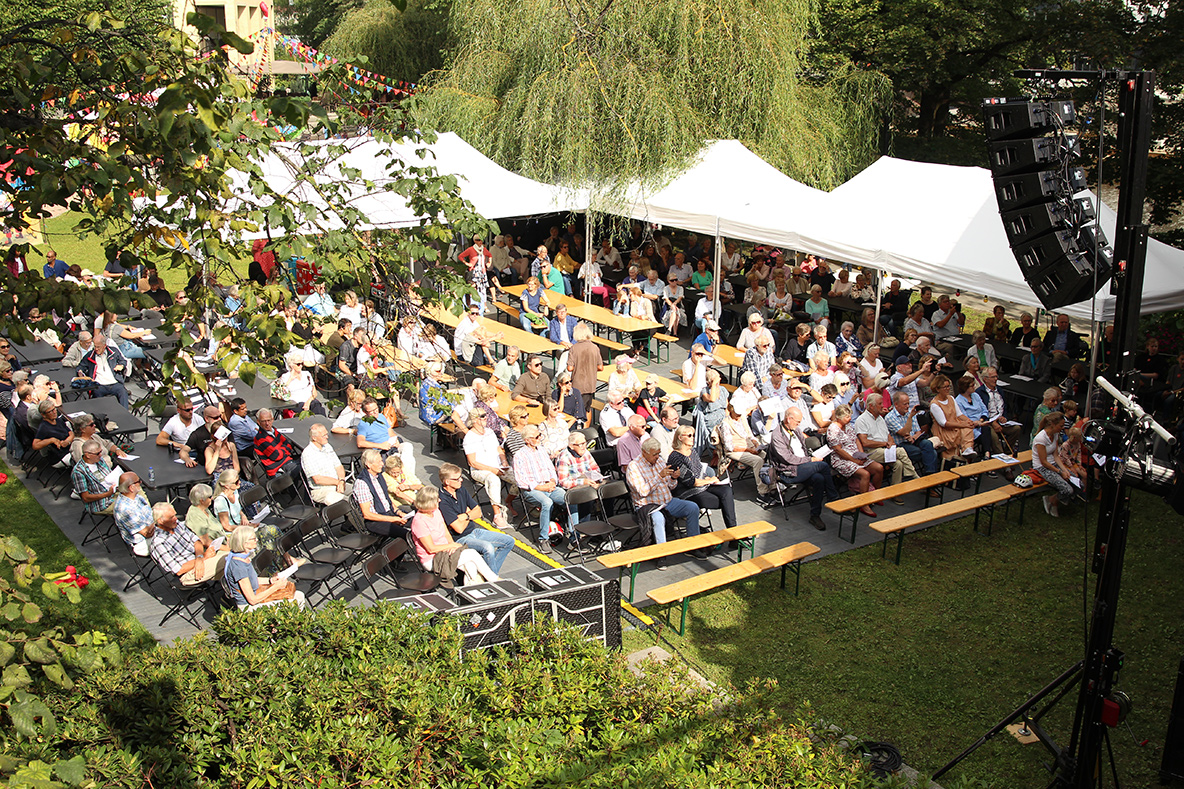 Utearrangement i en park