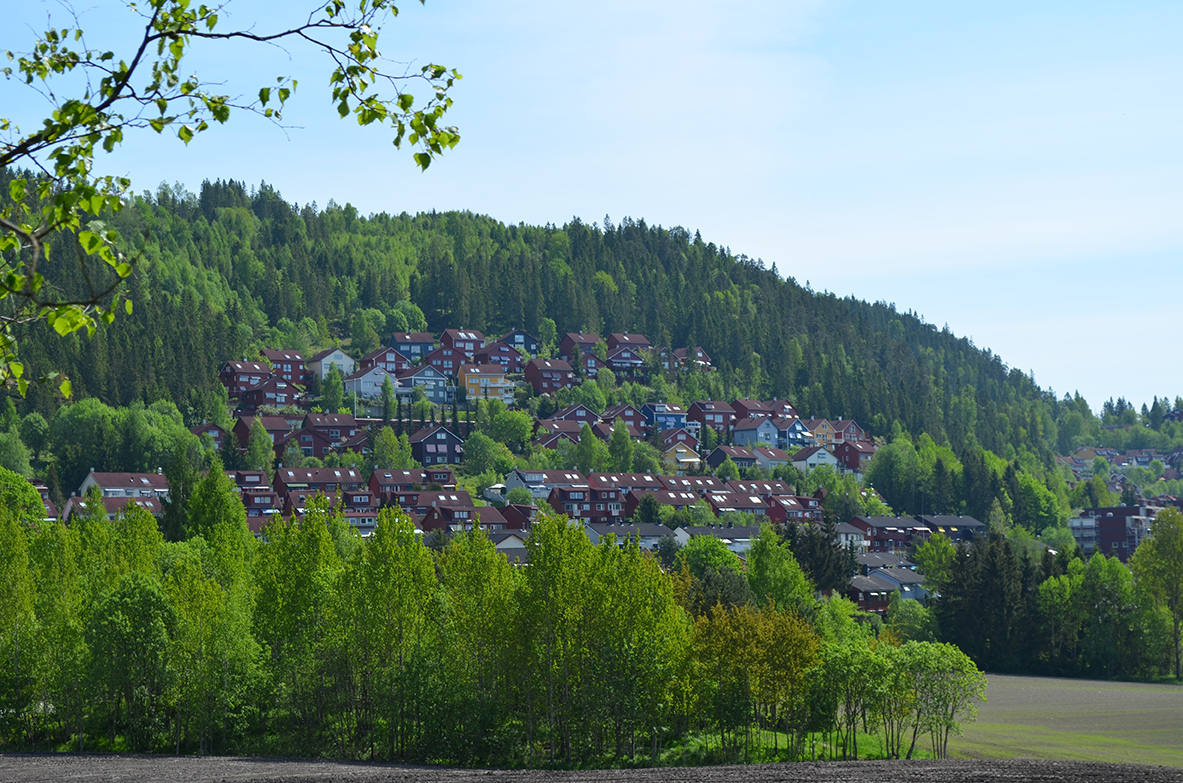 Helset ble bygget ut med ca 700 boliger på 1980-tallet.