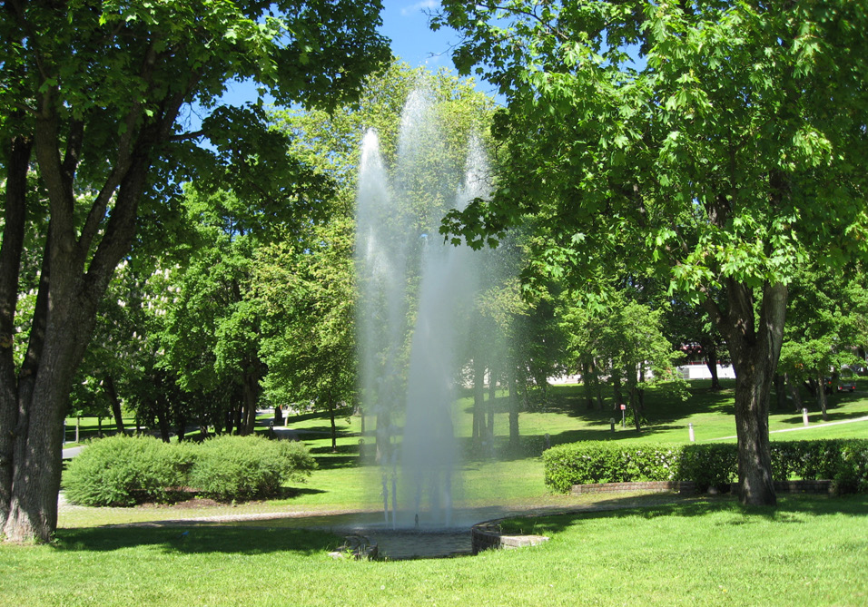 Landskapsparken, som ble opparbeidet på Høvik Verk i 1870-årene